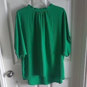 Chic Green Blouse for Women, XL